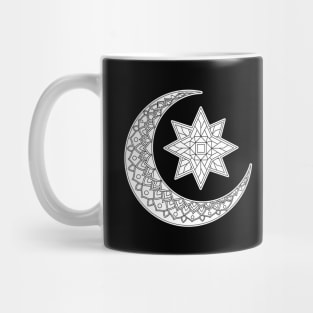 Moon Star Mandala Mug